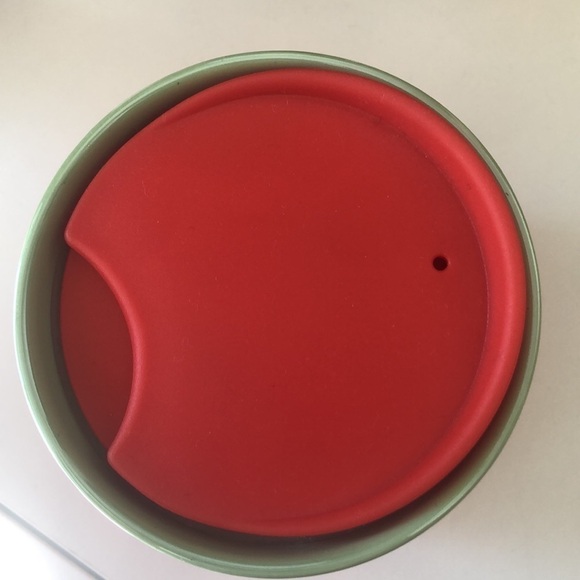 NWT STARBUCKS OMBRÉ SHORT RED, PINK & GREEN CERAMIC TUMBLER 8 OZ - Picture 3 of 4